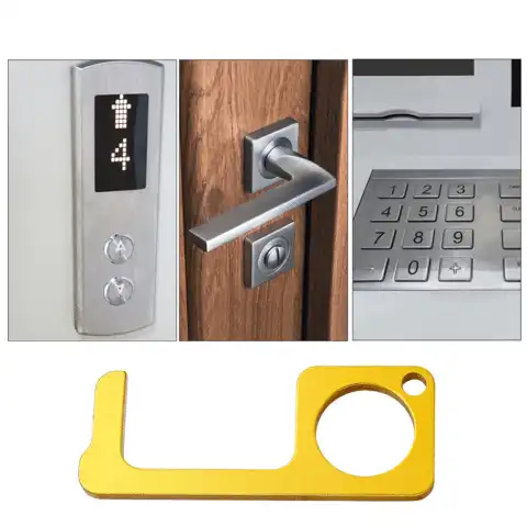 EDC Brass Antimicrobial Door Opener And Stylus - Image 5