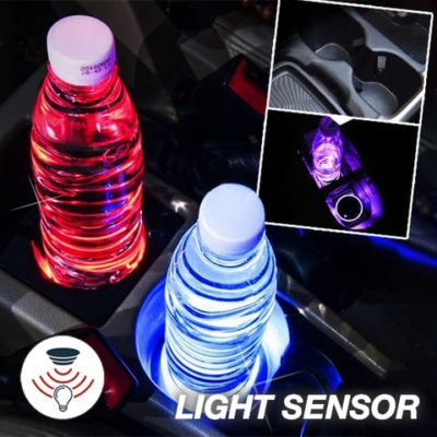 LED Car Cup Holder Pads