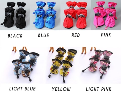 Adjustable Non-Slip Pets Shoes Cover (4 PCS)