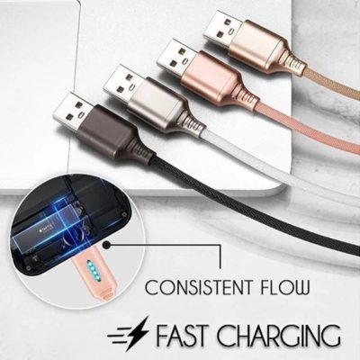 Auto Cut-off Fast Charging Nylon Cable