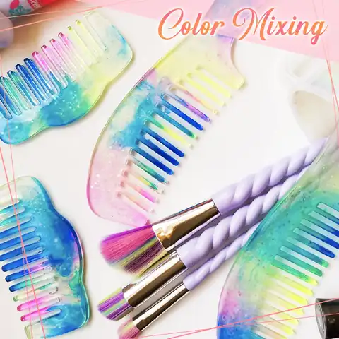 Crystal Resin Comb DIY Set