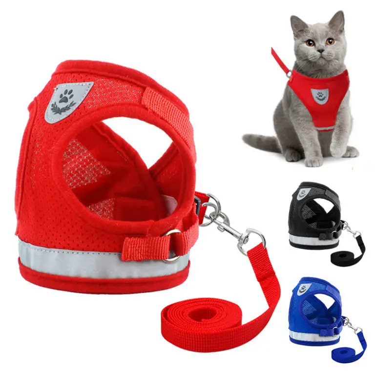 Adjustable Cat Harness and Leash Set Best Price MOLOOCO