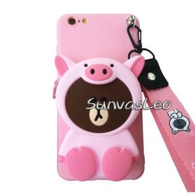 Purse Cartoon Animal Soft Silicone Phone Case