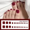 1min Style Change Reusable Wearing Manicure Fake Toenails (24PCS)