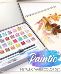 Paintic Metallic Watercolor Set (12 Colors)