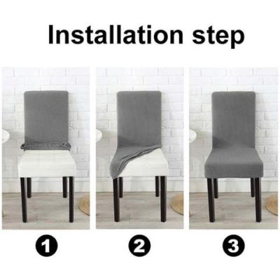 Jacquard Dining Room Chair Slipcovers