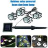 Solar Bear Claw Lawn Light