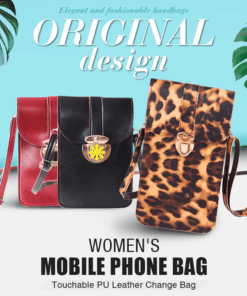 Touchable PU Leather Change Bag Mobile Phone Bag