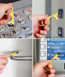 No Touch Door Opener Tools With Keychain Pendant