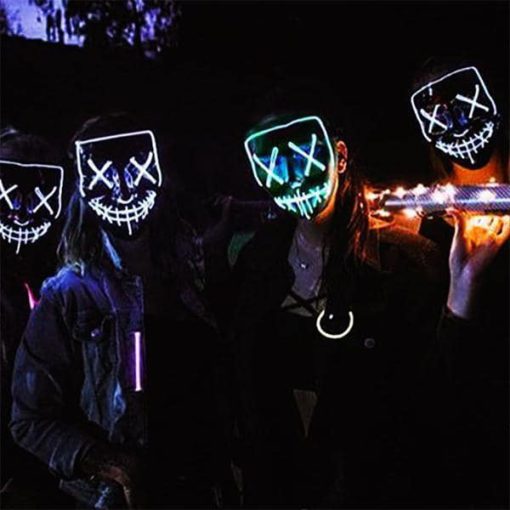 Halloween Led Face Mask, Led Face Mask, Face Mask, Halloween Led Face