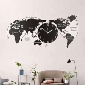 Art Map Minimalist Wall Clock