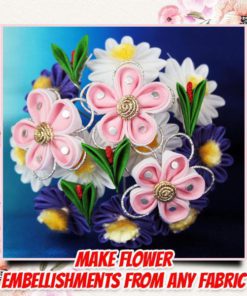 DIY Kanzashi Flower Template