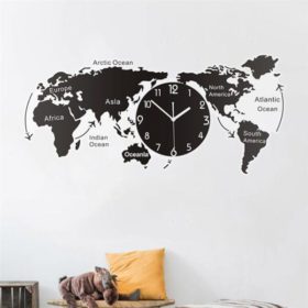 Art Map Minimalist Wall Clock