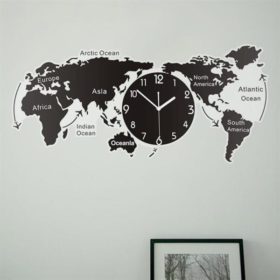 Art Map Minimalist Wall Clock