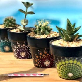 Flower Pot Mandala Dotting Set