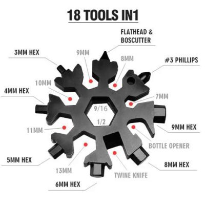 2020 Saker 18-in-1 Snowflake Multi-Tool