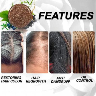 Organic Hair Darkening Shampoo Bar