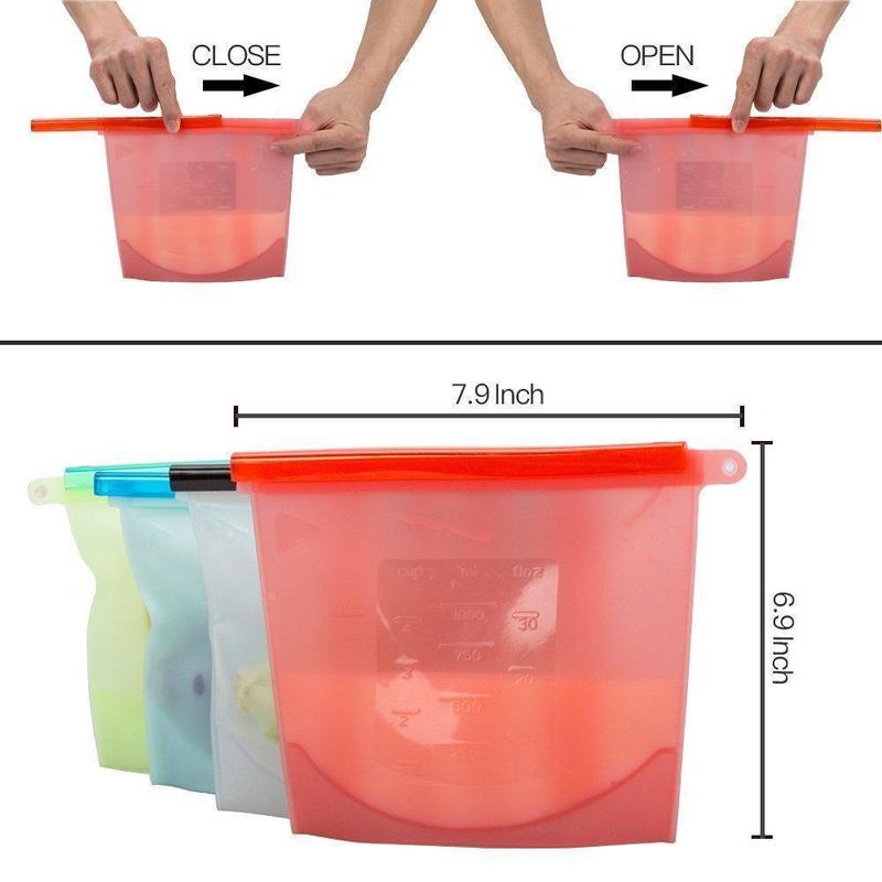 Hirundo Silicone Food Storage Bags 2 packs - Image 3