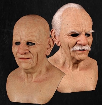 Old Man Headwear Costume Mask