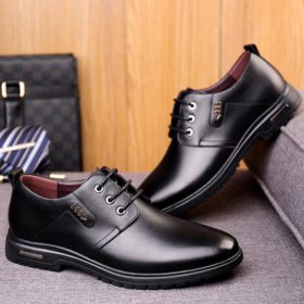 Men Microfiber Leather Non Slip Business Comfy Formal Shoes