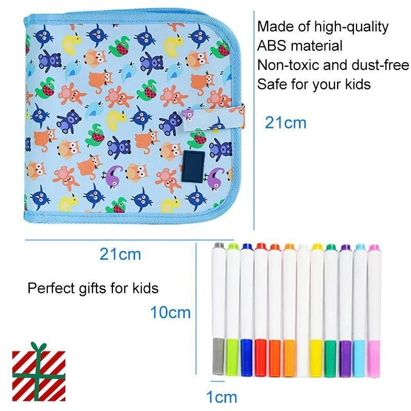 Portable Erasable Doodle Pad Drawing Pad (12 Pens Included) - Image 6