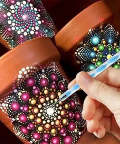 Flower Pot Mandala Dotting Set