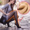 Skin Toned Translucent Warm Fleece Pantyhose
