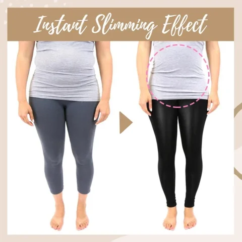 Plus Size Perfect Fit Leather Leggings