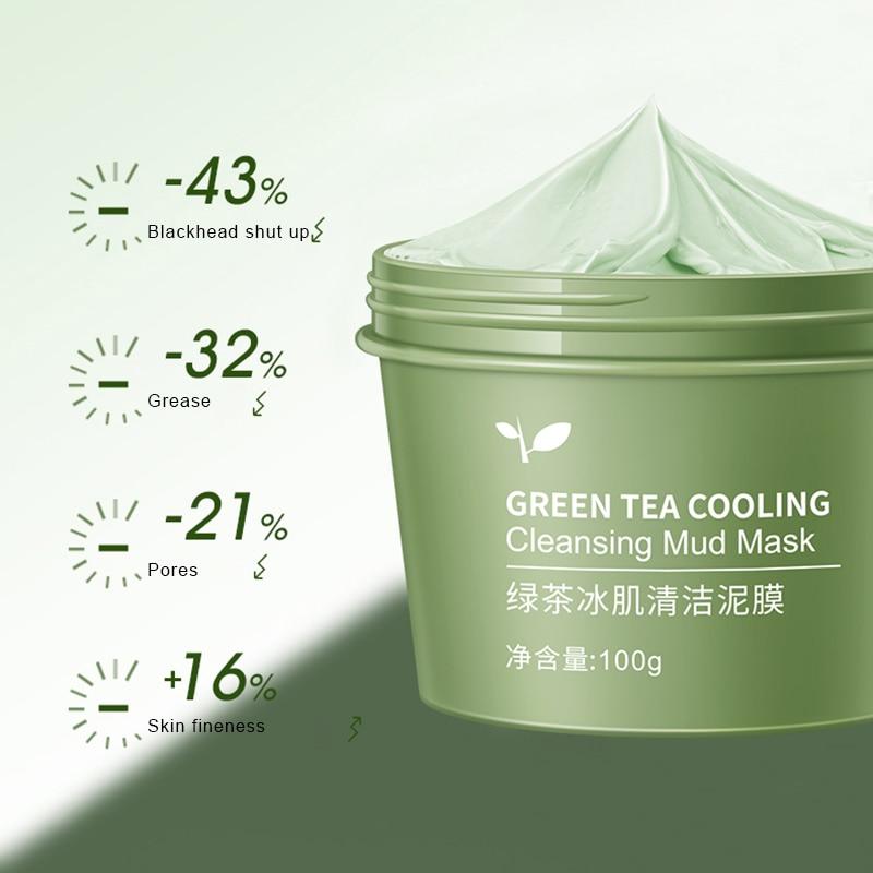 Green Tea Cooling Cleansing Mud Mask - Low Prices - Molooco Shop