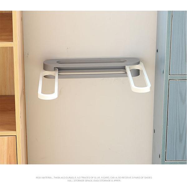Wall Mounted Folding Slippers Rack - Image 6