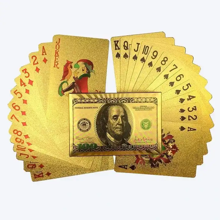 24k Gold Foil Playing Poker - Image 7