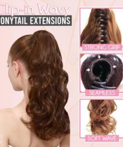 Clip-in Wavy Ponytail Extensions