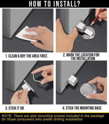 Zinc Alloy Invisible Magnetic Doorstop