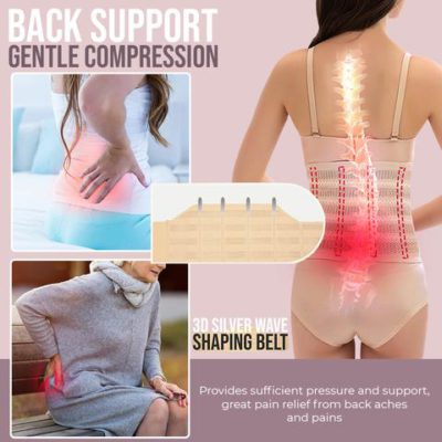 3D Silver Wave Shaping Belt