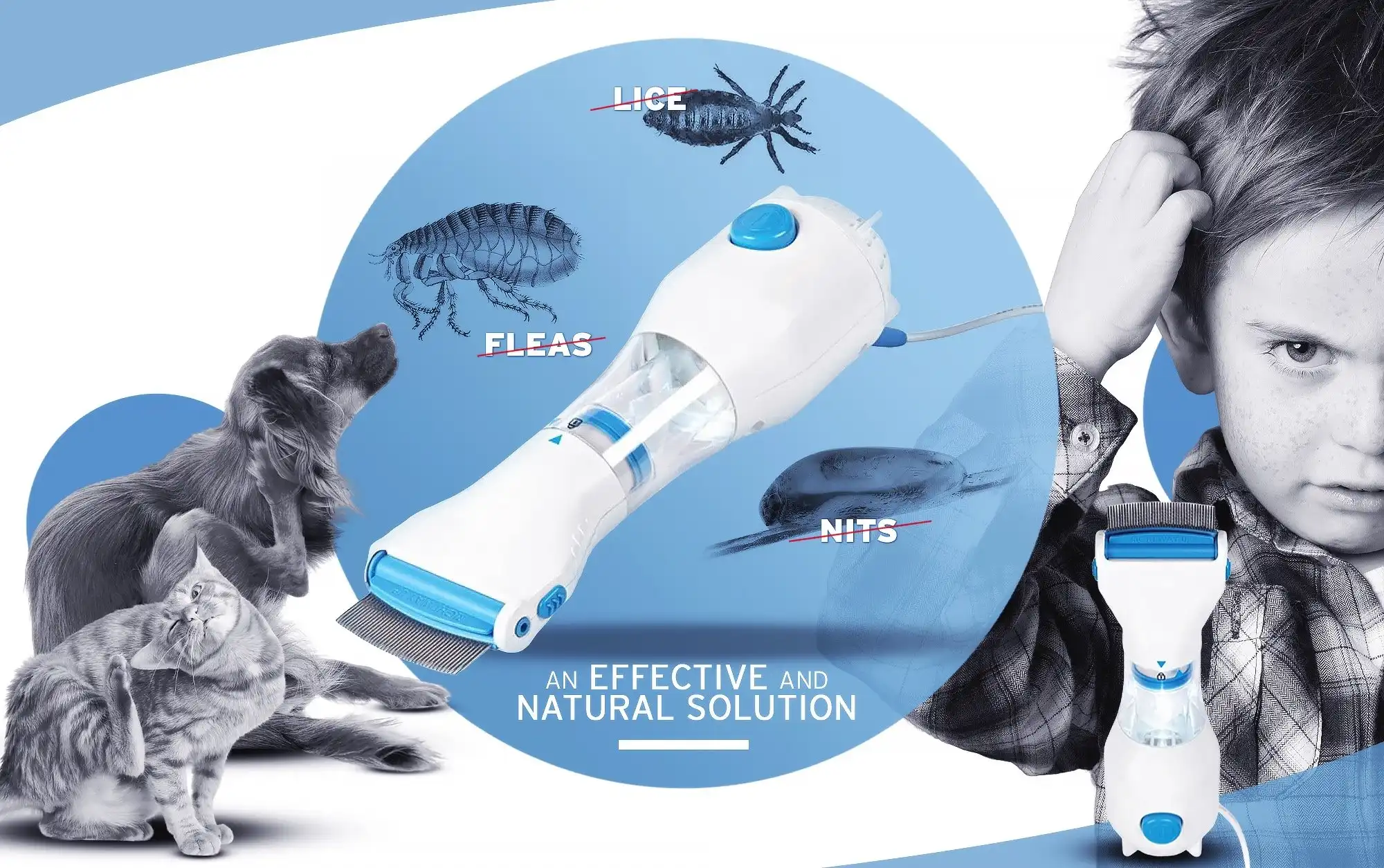 Lice Hunter Bug Vacuum Comb