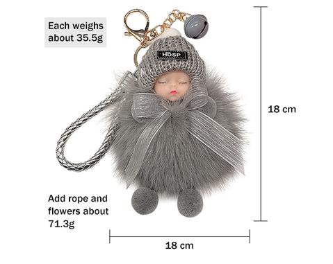 Cute simulation plush squint doll