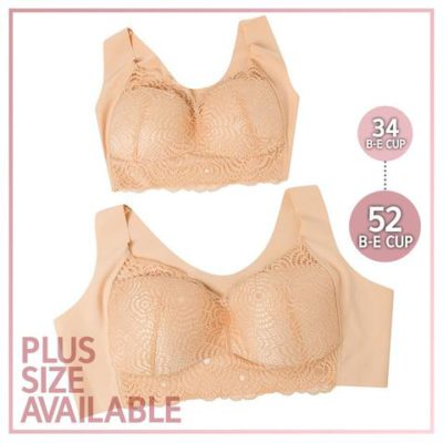 Sexy Lace Cut-out Wireless Lift-up Bra