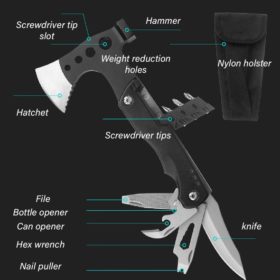 9 in 1 Ultralight Survival Axe