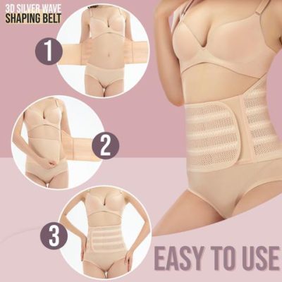 3D Silver Wave Shaping Belt