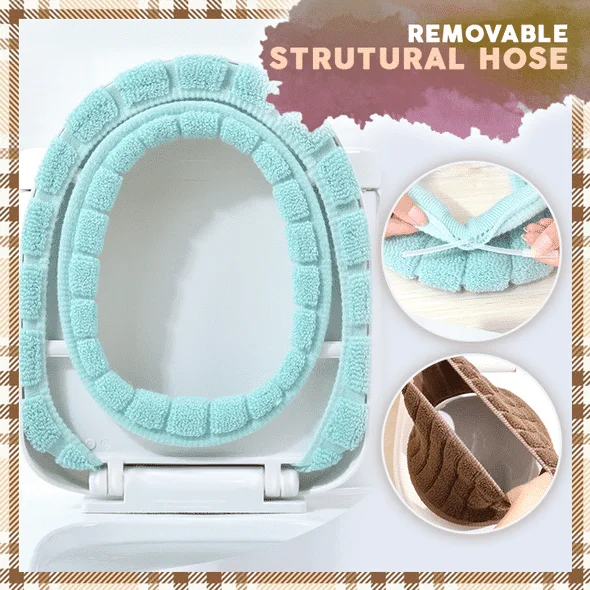 Velvet Toilet Seat Warm Cover - Image 7