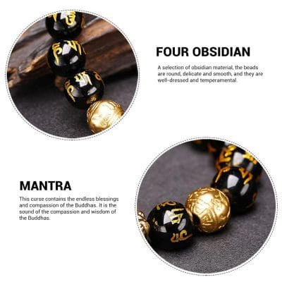 Black Obsidian Wealth Bracelet,Feng shui black obsidian bracelet,black obsidian bracelet,feng shui bracelet,obsidian bracelet