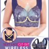 Sexy Lace Cut-out Wireless Lift-up Bra