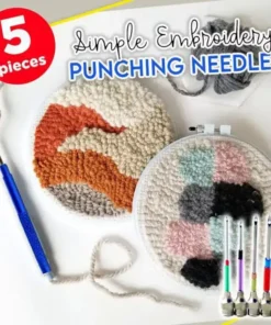 Simple Embroidery Punching Needles (5pcs)