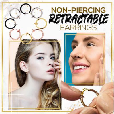No Piercing Retractable Earrings