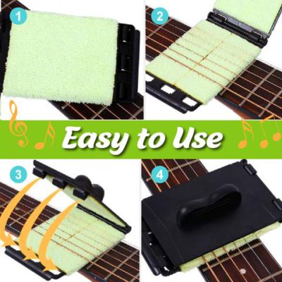 One-Swipe Guitar String Cleaner