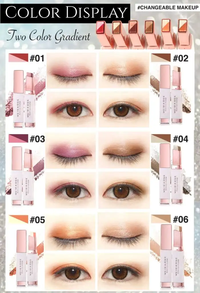 Dual Gradient Glitter Eyeshadow Stick