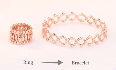 Crystal Retractable Ring Bracelet,ring,rings,the ring,bracelets