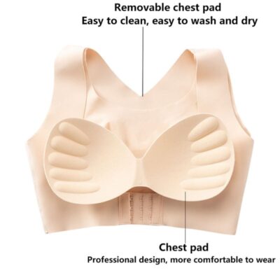 Seamless Front Buckle Support Bra,best support,bra,best bra,back support bra