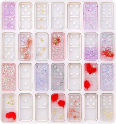 Sparkly Domino Resin Mold,resin molds,silicone molds for resin,how to make resin molds,resin mold kit