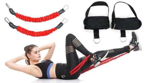DIY Elastic Bands Trainer,resistance band set,Ankle straps,resistance bands exercises,resistance level